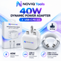 NOVIQ Tools 40W USB-C Fast Charger – UK Plug with USB-C Cable | PD 3.0